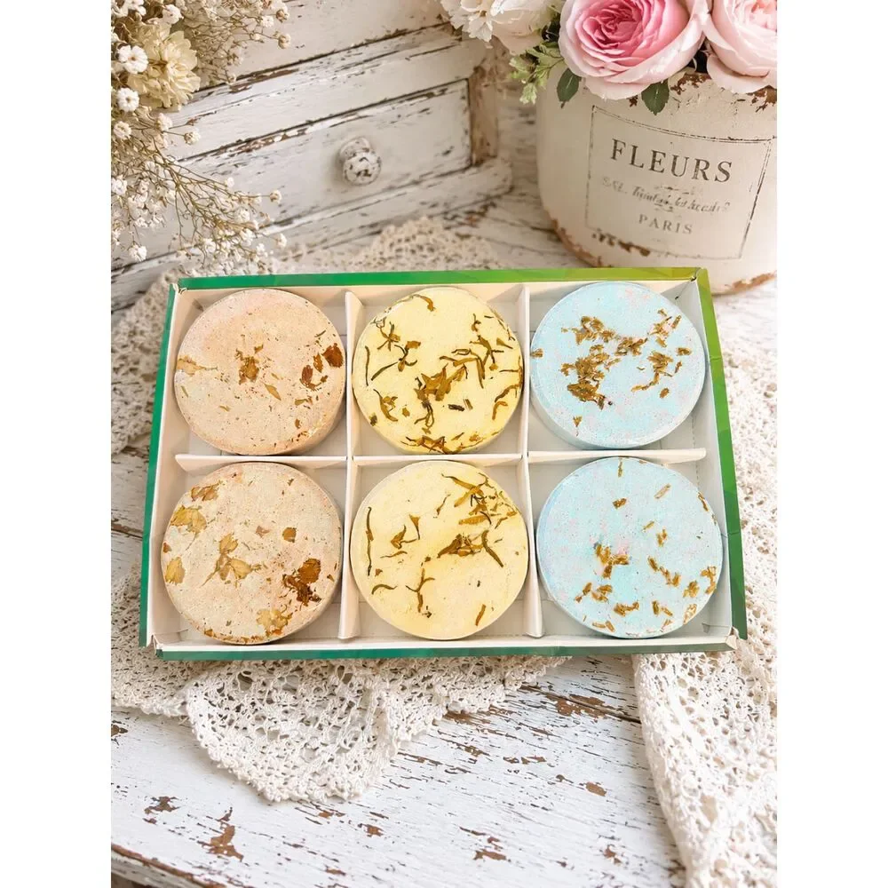 Shower Steamers by Cleverfy Six Aromatherapy Fizzies w/natural essential oil